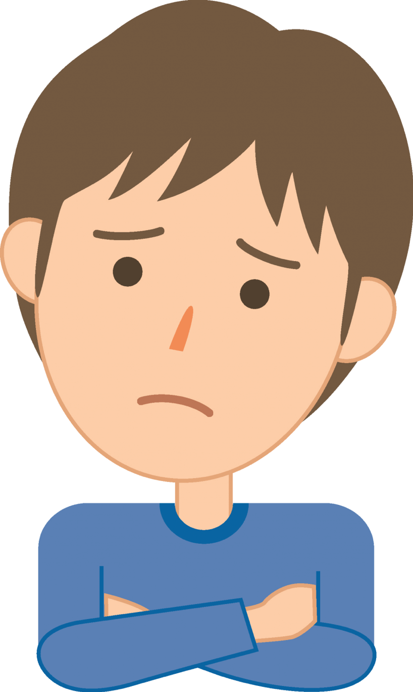 買取に悩む男性