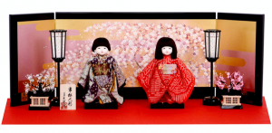 工房朋の桜屏風の雛人形