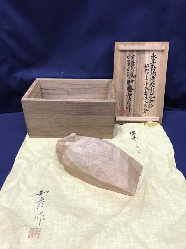 加藤知彦作の木彫り彫刻(置物/オブジェ)